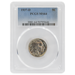 1937-D Buffalo Nickel MS64 PCGS