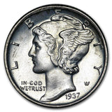 1937-S - 1945-D Mercury Dime - UNC Condition