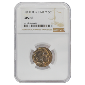 1938-D Buffalo Nickel MS66 NGC