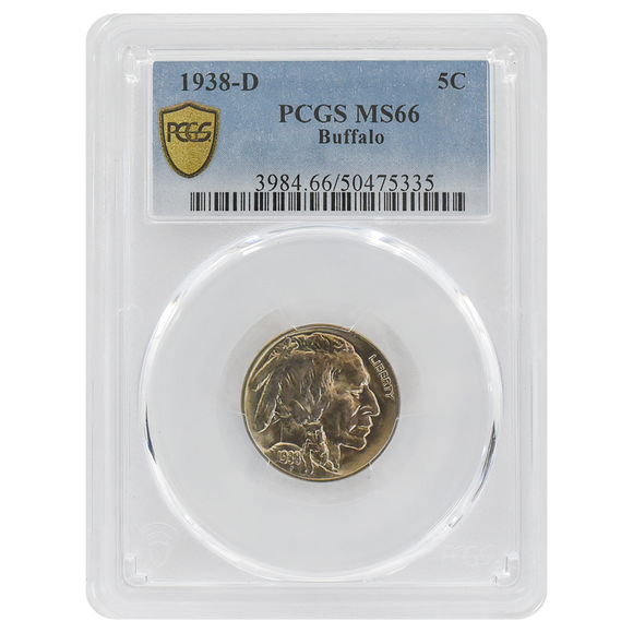 1938-D Buffalo Nickel MS66 PCGS