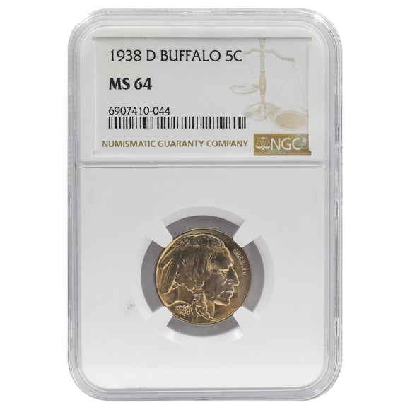 1938-D MS64 Buffalo Nickel NGC