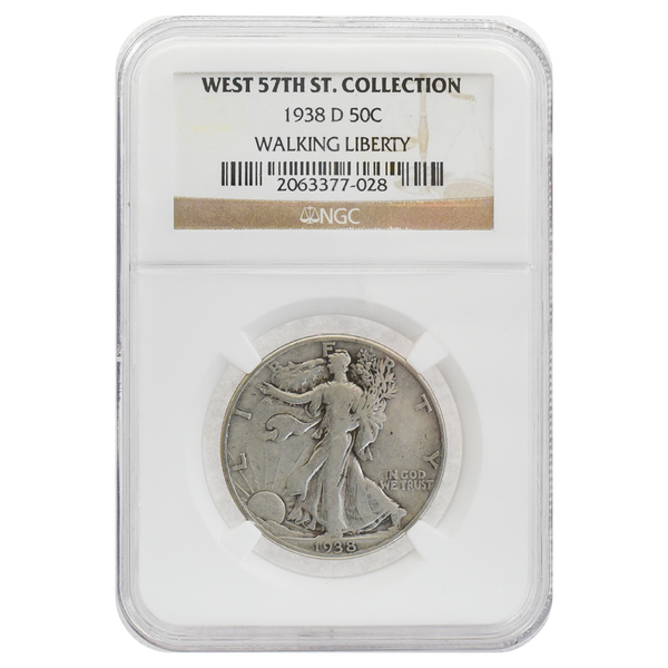 1938-D Walking Liberty Half Dollar West 57th Collection NGC – CCI