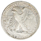 1938-D Walking Liberty Half XF Details