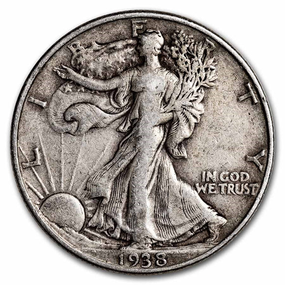 1938 Walking Liberty Half Dollar (VF)