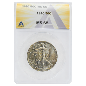 1940 Walking Liberty Half Dollar MS65 ANACS