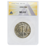 1940 Walking Liberty Half Dollar MS65 ANACS