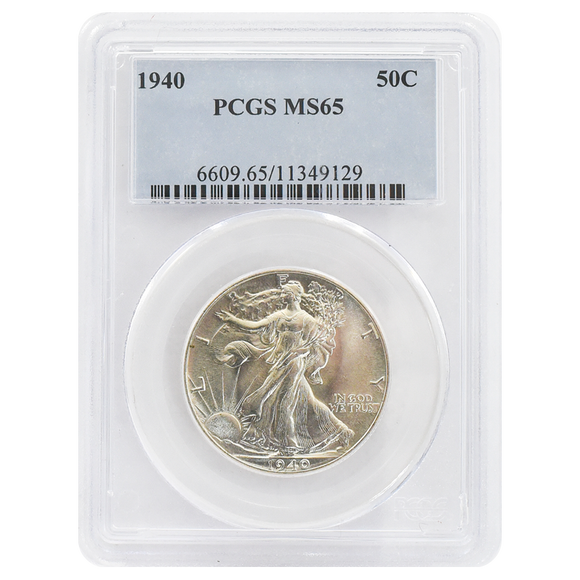 1940 Walking Liberty Half Dollar MS65 PCGS