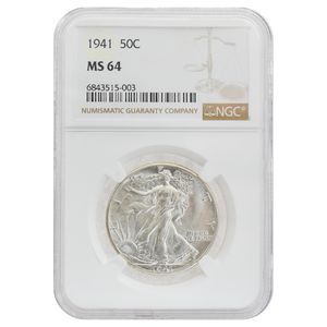 1941 Walking Liberty Half Dollar MS64 NGC