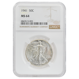 1941 Walking Liberty Half Dollar MS64 NGC