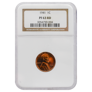 1941 Wheat Proof Cent PF63 RD NGC