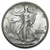 1942 P, D, and S 3 Coin Set Walking Liberty Halves - UNC