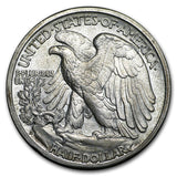 1942 P, D, and S 3 Coin Set Walking Liberty Halves - UNC