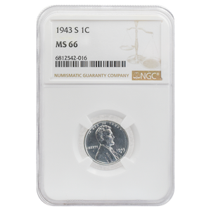 1943-S Wheat Cent MS66 NGC