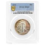 1943 Walking Liberty Half Dollar MS63 PCGS