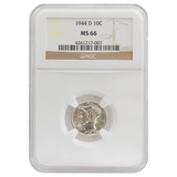 1944-D Mercury Dime MS66 NGC