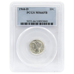 1944-D MS66FB Mercury Dime PCGS