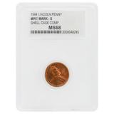 1944-S Wheat Cent MS68