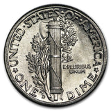 1937-S - 1945-D Mercury Dime - UNC Condition