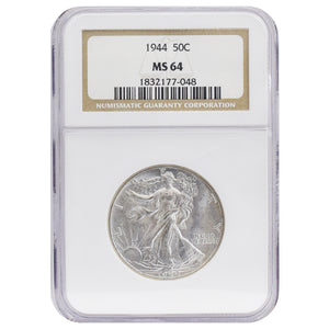 1944 MS64 Walking Liberty Half NGC