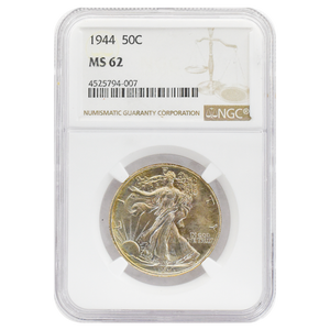 1944 Walking Liberty Half Dollar MS62 NGC
