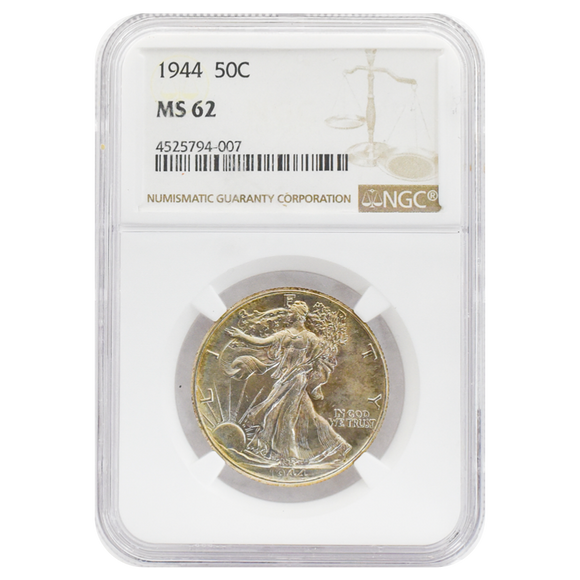 1944 Walking Liberty Half Dollar MS62 NGC