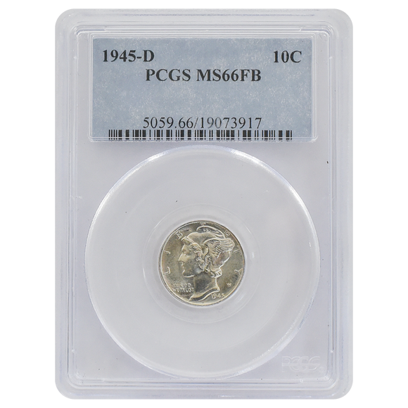 1945-D Mercury Dime MS66 Full Bands PCGS