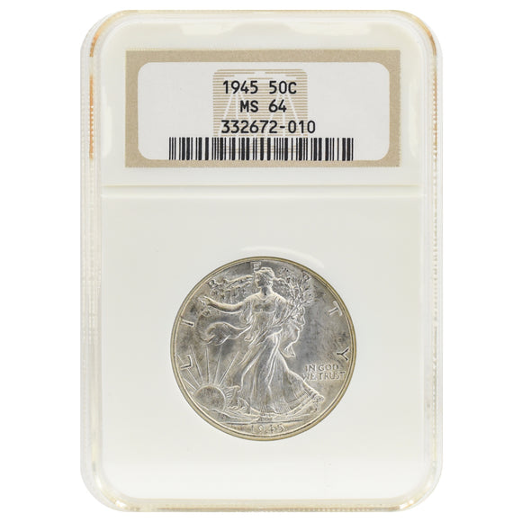 1945 MS64 Walking Liberty Half NGC