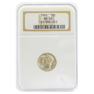 1945 Mercury Dime MS65 NGC