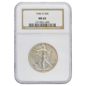 1946-D Walking Liberty Half Dollar MS65 NGC