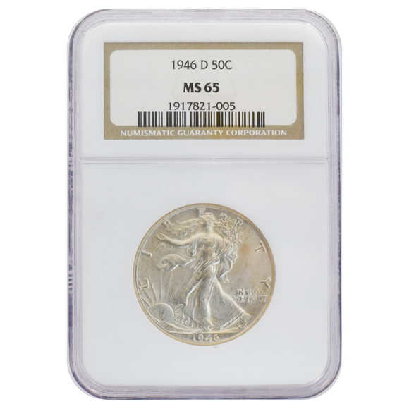 1946-D Walking Liberty Half Dollar MS65 NGC