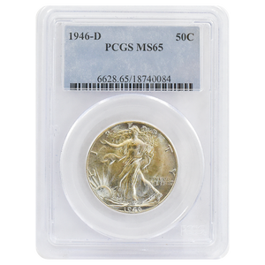 1946-D Walking Liberty Half Dollar MS65 PCGS