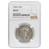 1946-S Walking Liberty Half Dollar MS65 NGC