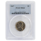 1947 Jefferson Nickel MS64 PCGS