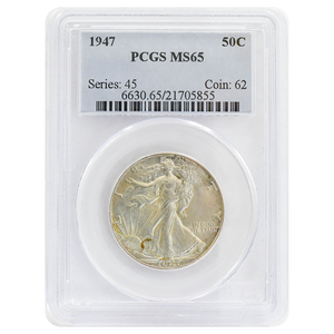 1947 Walking Liberty Half Dollar MS65 PCGS
