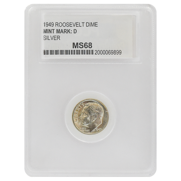 1949-D Roosevelt Dime MS68