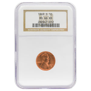 1949-S MS66 RD Lincoln Cent