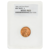 1949-S Wheat Cent MS65 Red