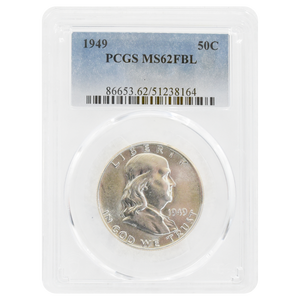 1949 Franklin Half Dollar MS62 FBL PCGS