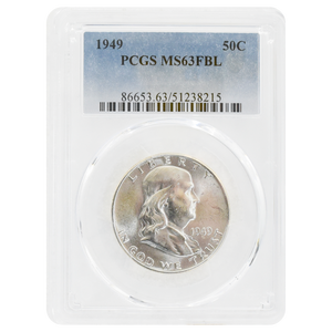 1949 Franklin Half Dollar MS63 FBL PCGS