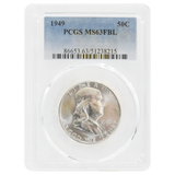 1949 Franklin Half Dollar MS63 FBL PCGS
