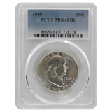1949 Franklin Half Dollar MS64 FBL PCGS