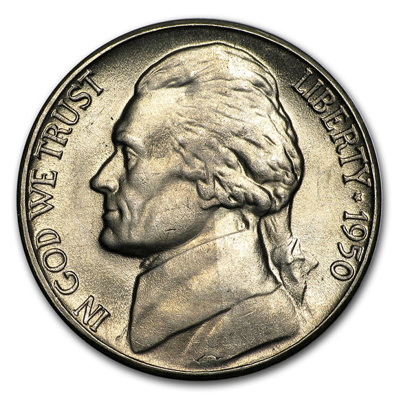 1950-D Jefferson Nickel – Mint State