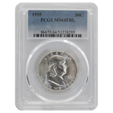 1955 Franklin Half Dollar MS64 FBL PCGS