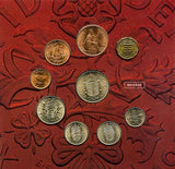 2001 Libra Solidus Denarius – Pounds Shillings and Pence Set
