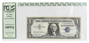 1957B $1 CU68 PPQ Silver Certificate FR1621