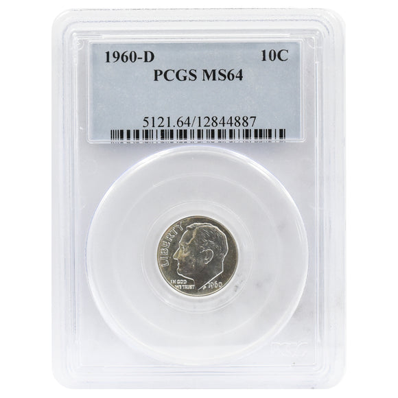 1960-D MS64 Roosevelt Dime PCGS