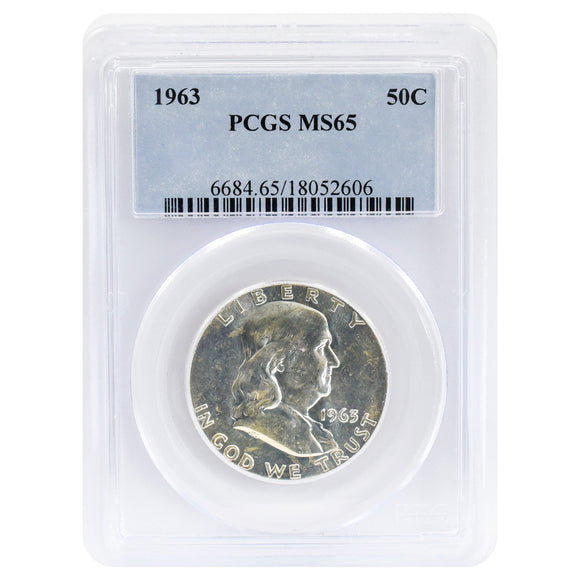 1963 Franklin Half Dollar MS65 PCGS