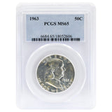 1963 Franklin Half Dollar MS65 PCGS