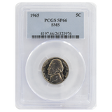 1965 Jefferson Nickel Special Mint Set SP66 PCGS