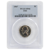 1967 Jefferson Nickel Special Mint Set SP66 PCGS